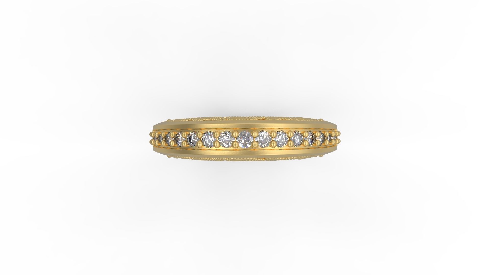 Band Ring 107 3D print model_4