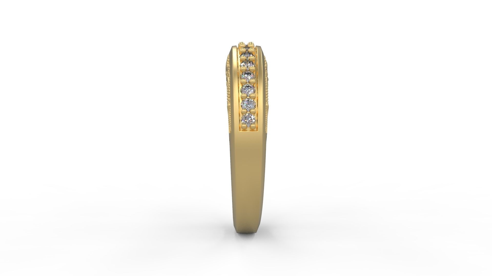 Band Ring 107 3D print model_2