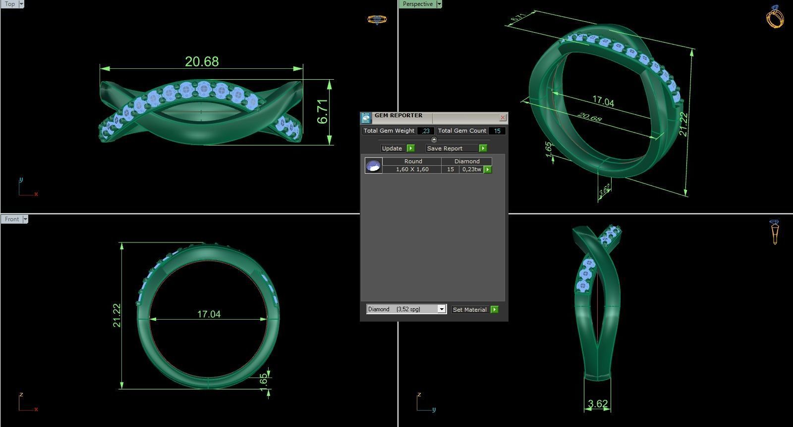 Band Ring 106 3D print model_6