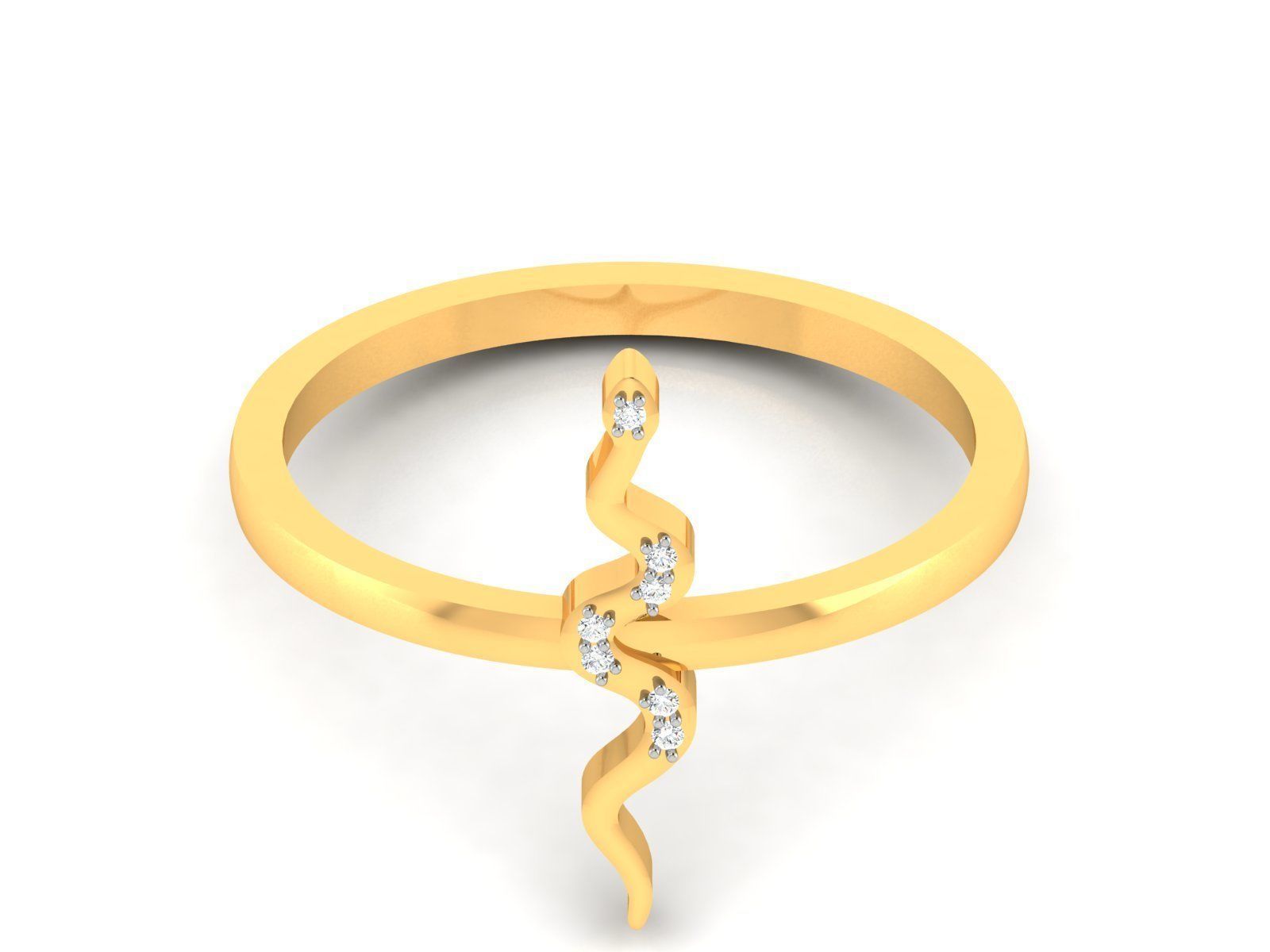 Diamond Ring For Women 3d Print Model 3D print model_1