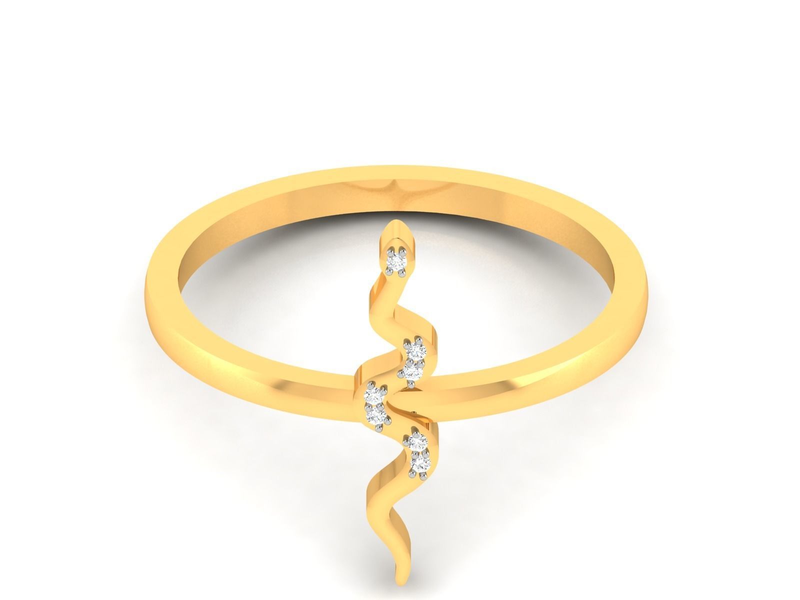 Diamond Ring For Women 3d Print Model 3D print model_6