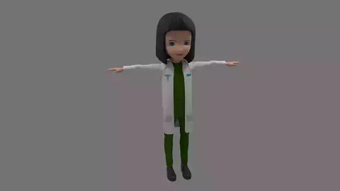 Doctor - Cartoon Character Woman