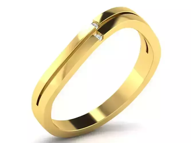 Diamond Ring For Women 3d Print Model