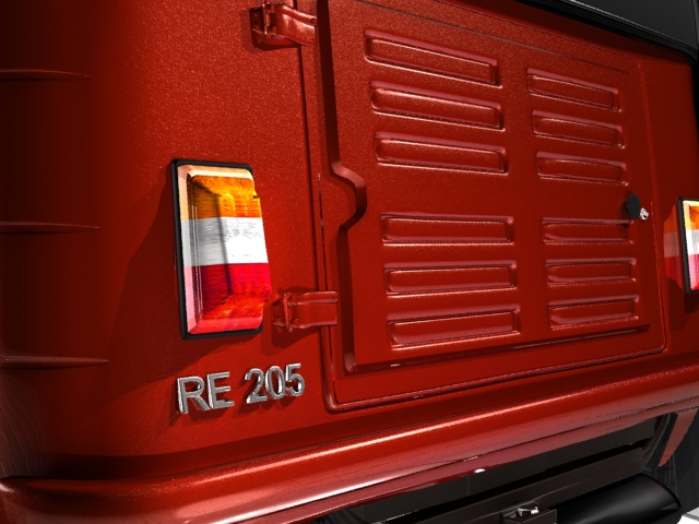 Bajaj Three wheel TukTuk 3D model Re-205 3D model_8