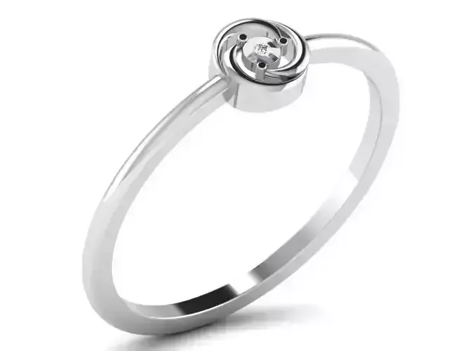 Diamond Ring For Women 3d Print Model