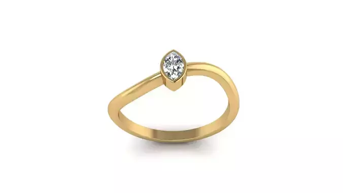 Modern Minimalistic Ring