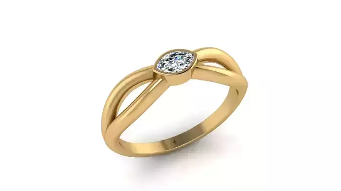 Modern Minimalistic Ring