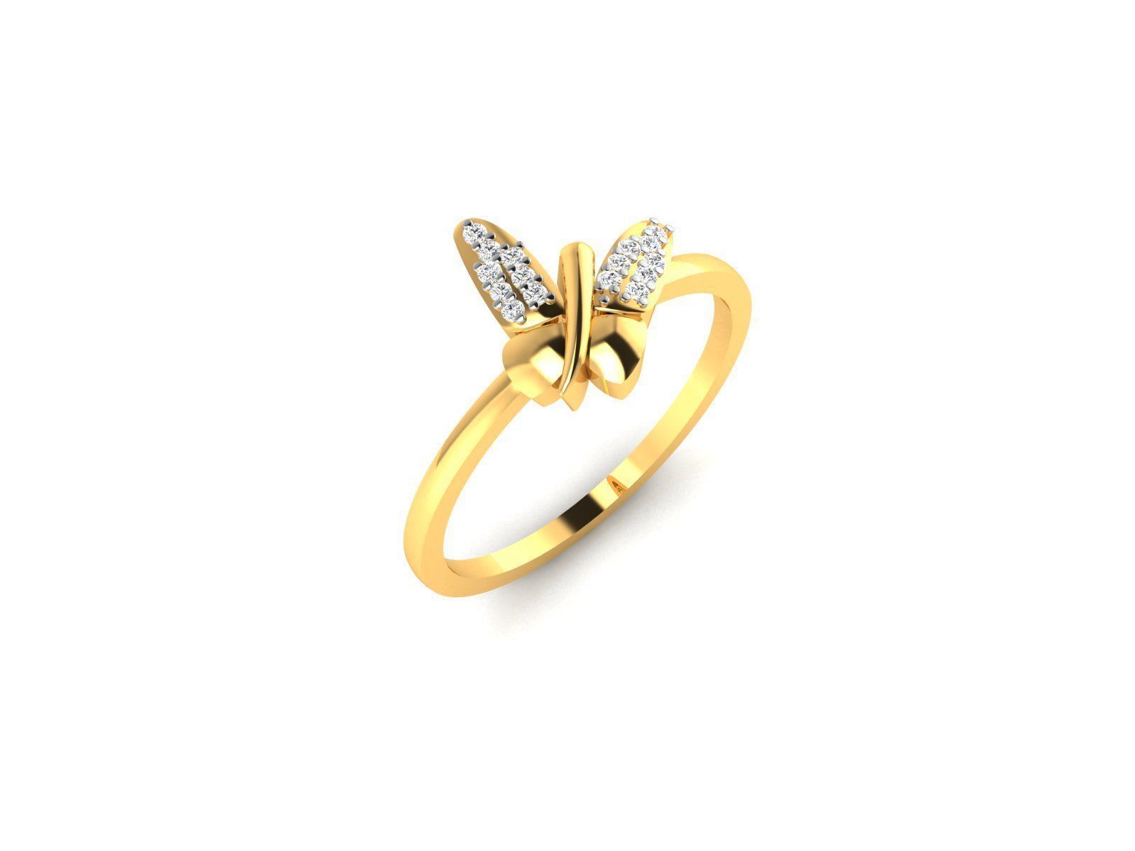 Diamond Ring For Women 3d Print Model 3D print model_1
