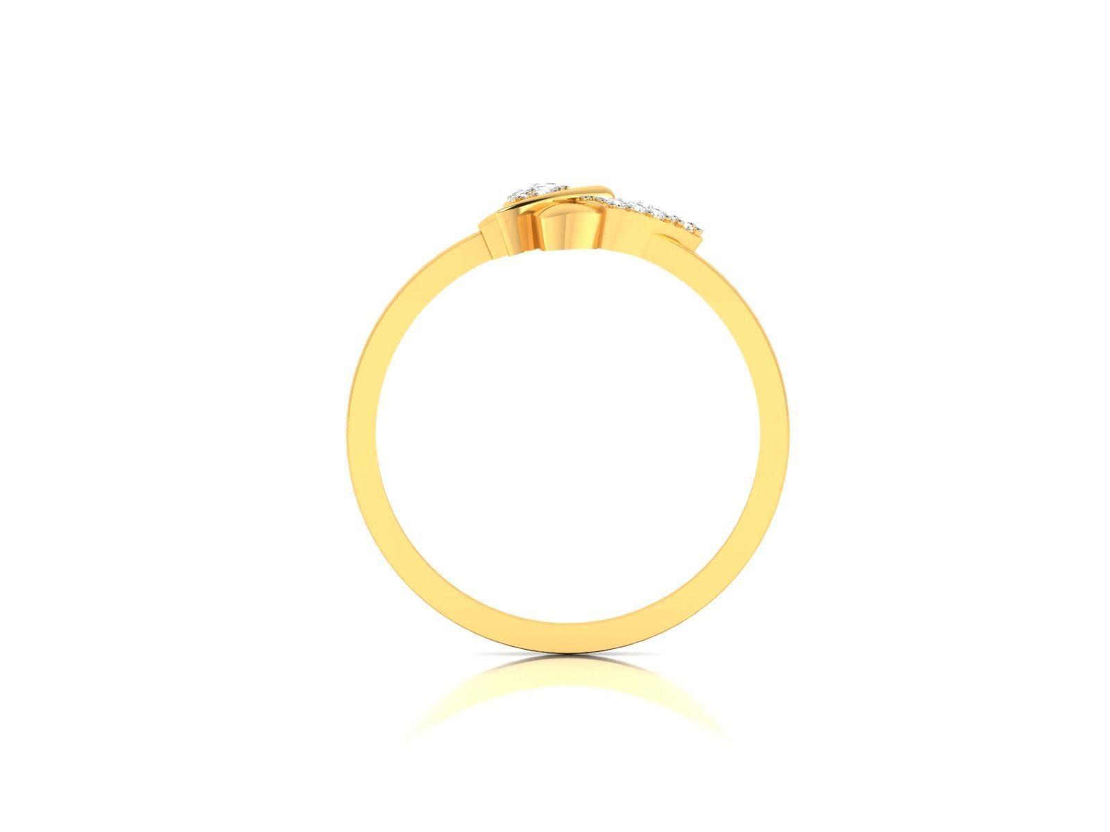 Diamond Ring For Women 3d Print Model 3D print model_6
