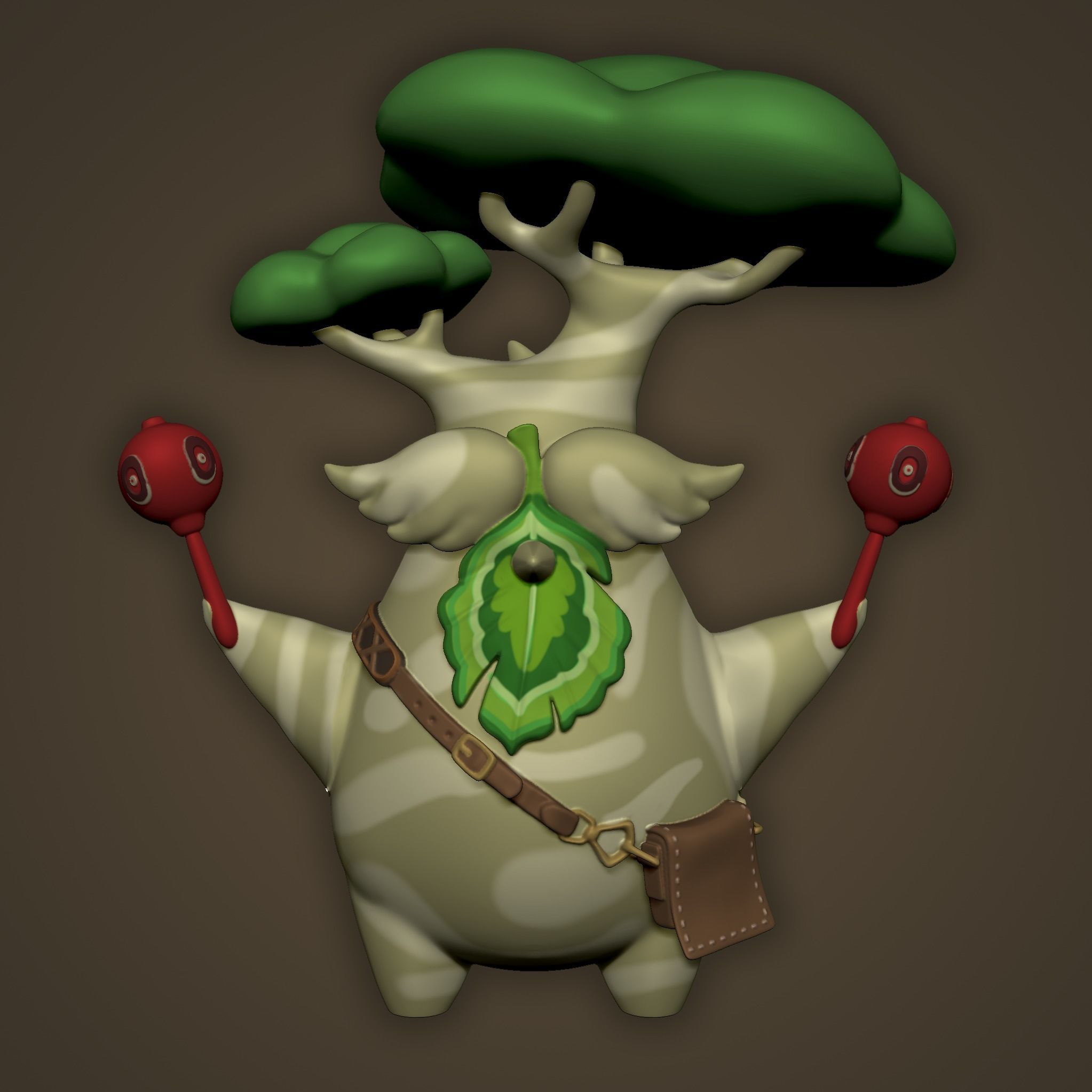 Obab and 9 Koroks mini figures 3D print model_1