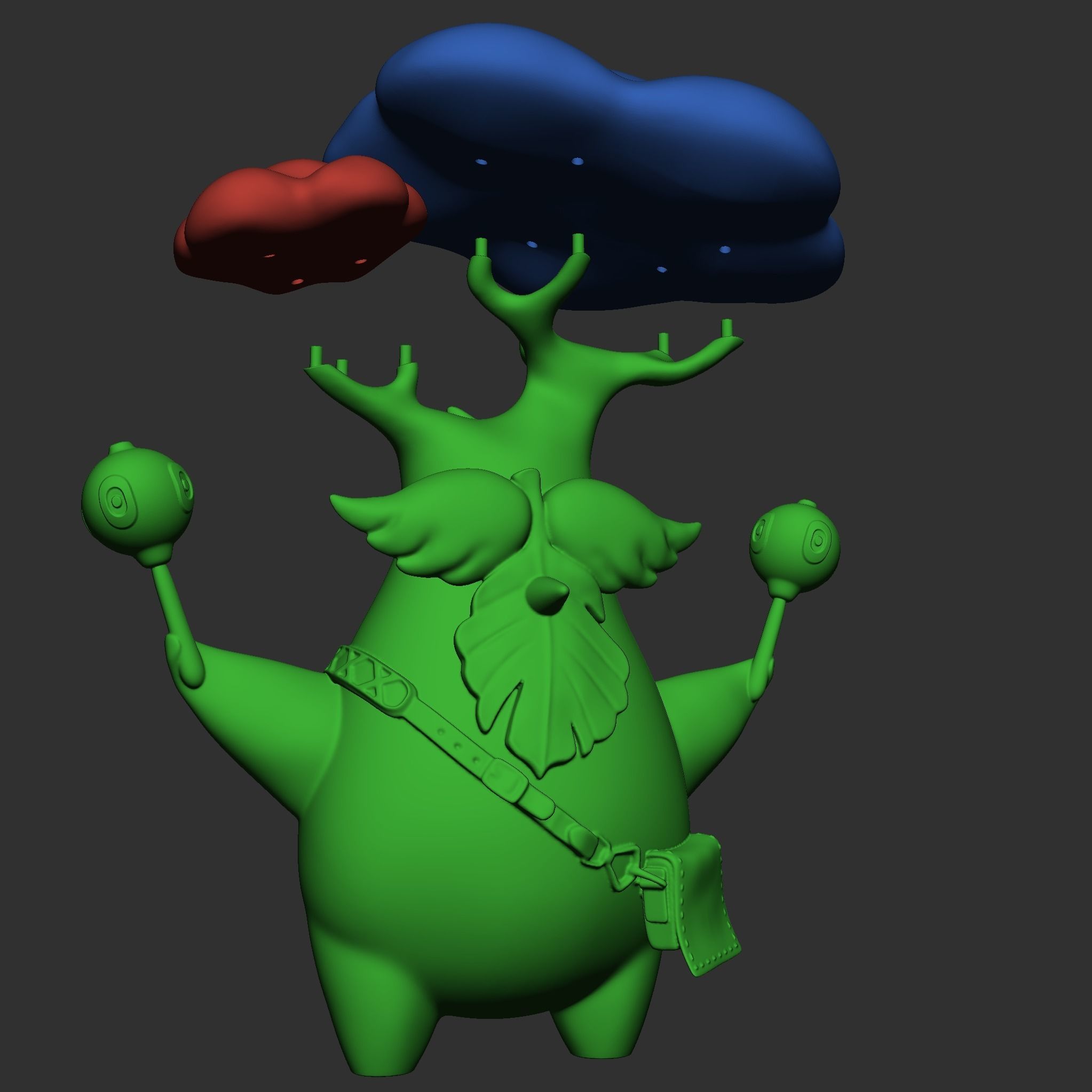 Obab and 9 Koroks mini figures 3D print model_5