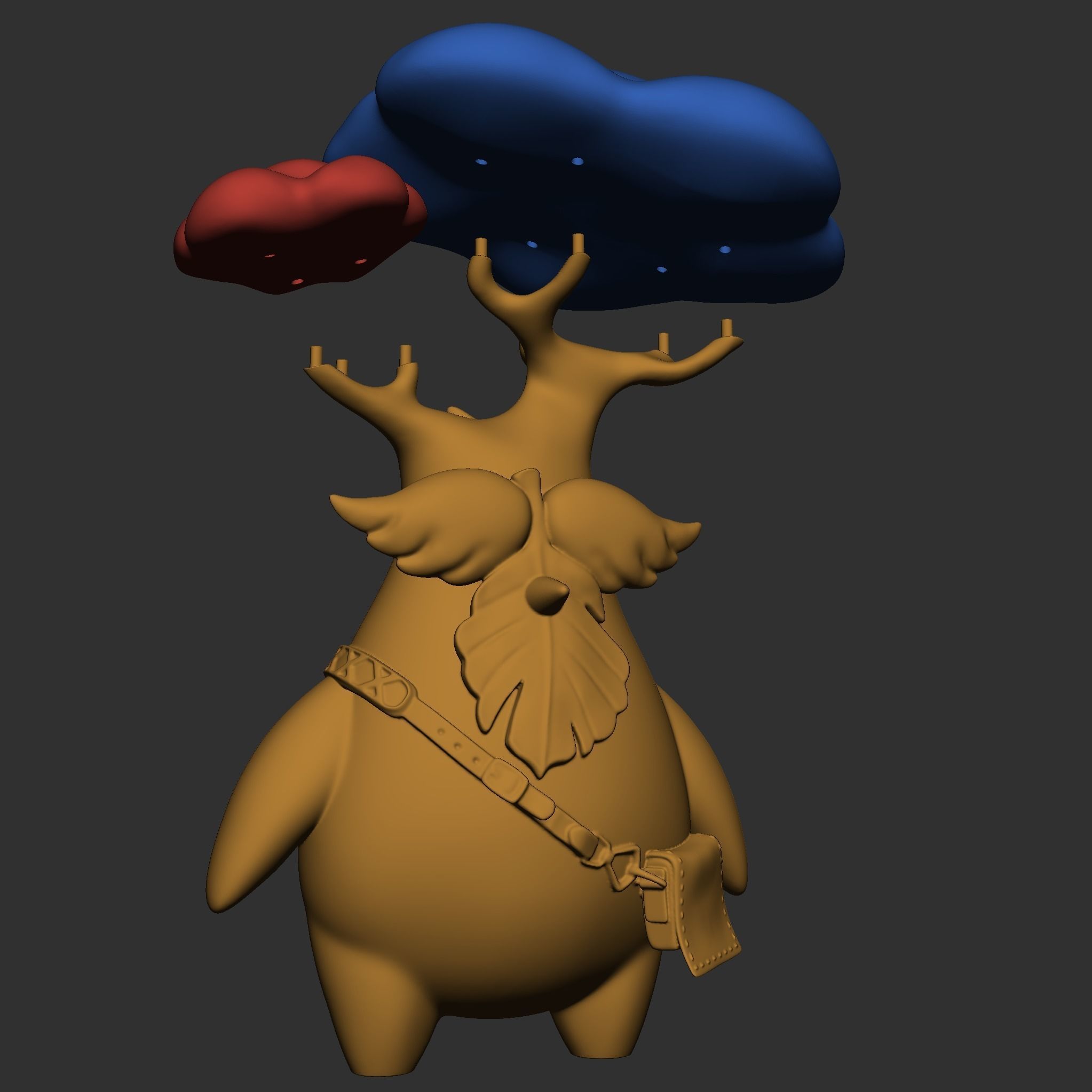 Obab and 9 Koroks mini figures 3D print model_6