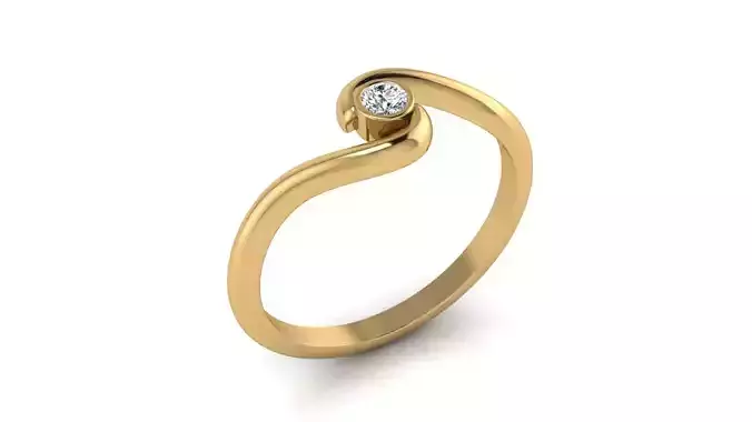 Modern Minimalistic Ring