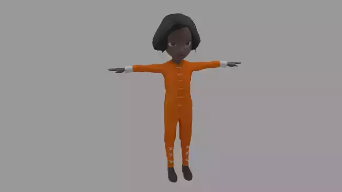 Kung fu - Cartoon Character Afro Woman