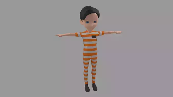Prisoner - Cartoon Character Man