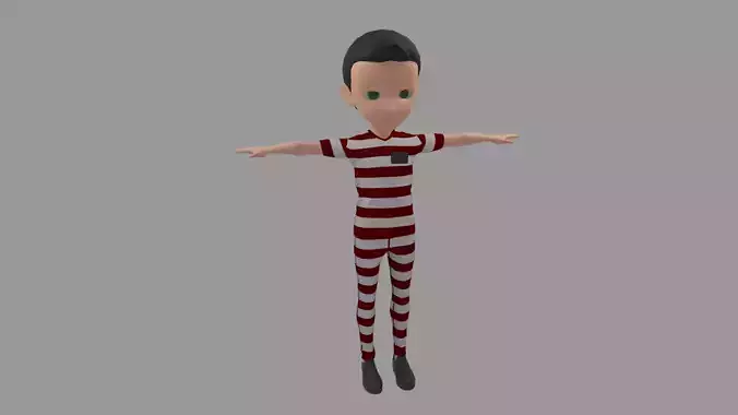 Prisoner - Cartoon Character Man