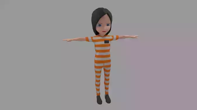Prisoner - Cartoon Character Woman