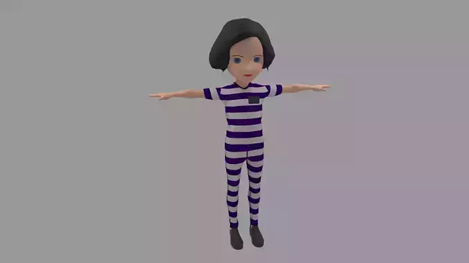 Prisoner - Cartoon Character Woman