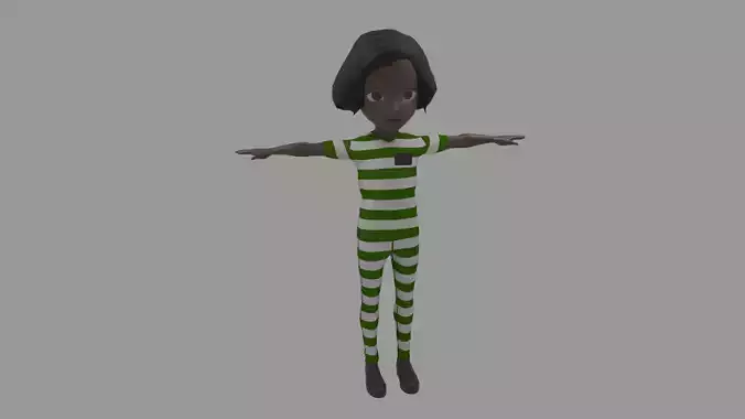 Prisoner - Cartoon Character Afro Woman