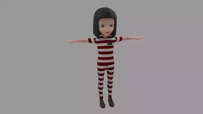 Prisoner - Cartoon Character Woman
