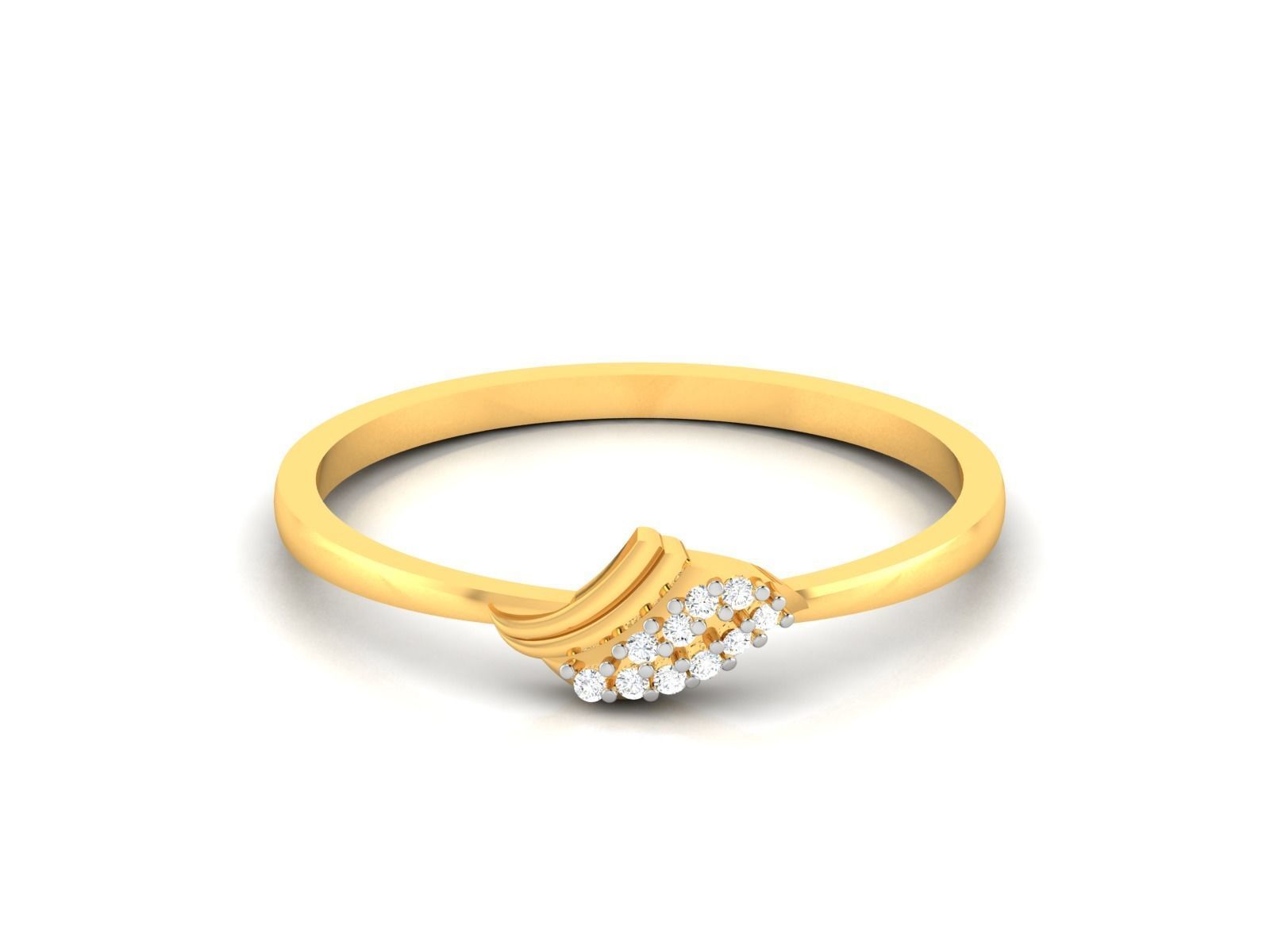 Diamond Ring For Women 3d Print Model 3D print model_9