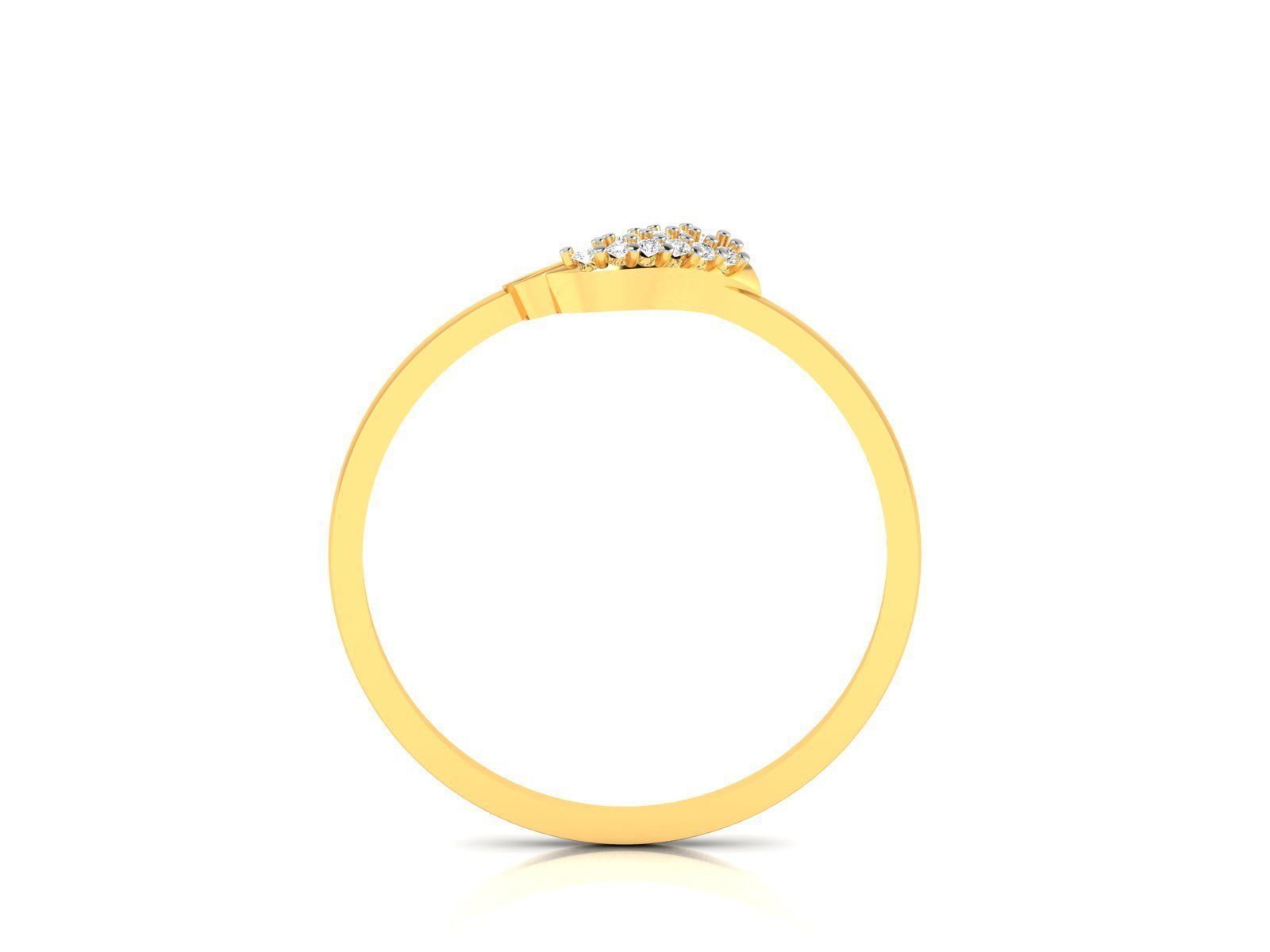 Diamond Ring For Women 3d Print Model 3D print model_6