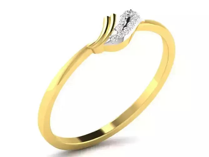 Diamond Ring For Women 3d Print Model 3D print model