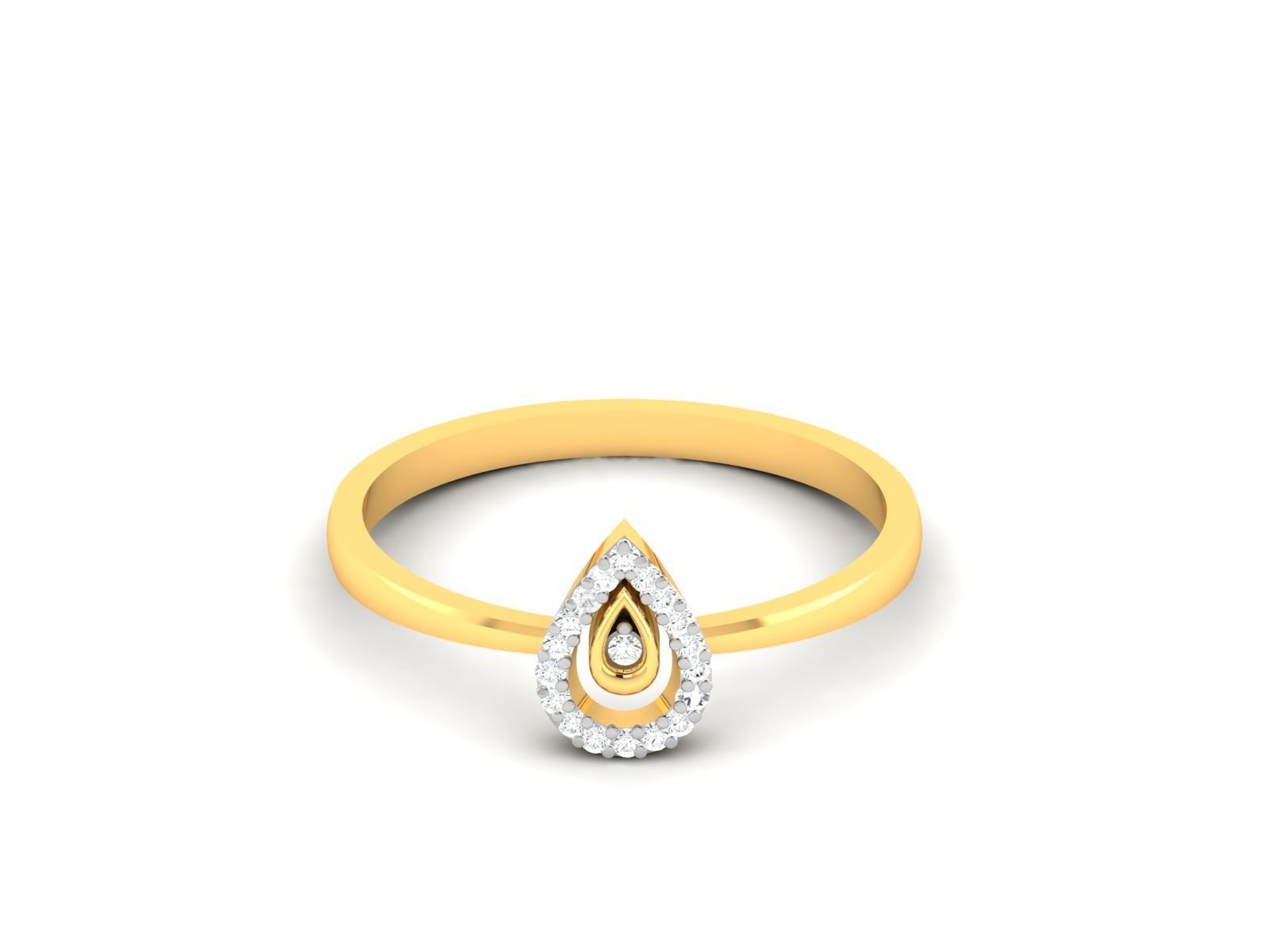 Diamond Ring For Women 3d Print Model 3D print model_9