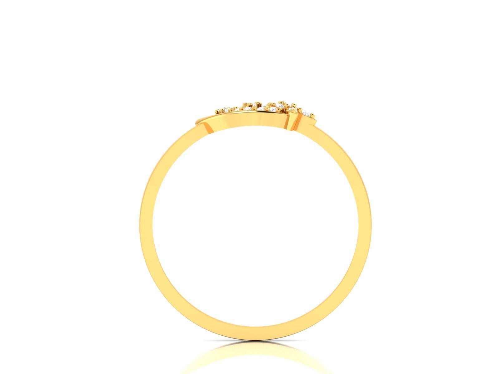 Diamond Ring For Women 3d Print Model 3D print model_9