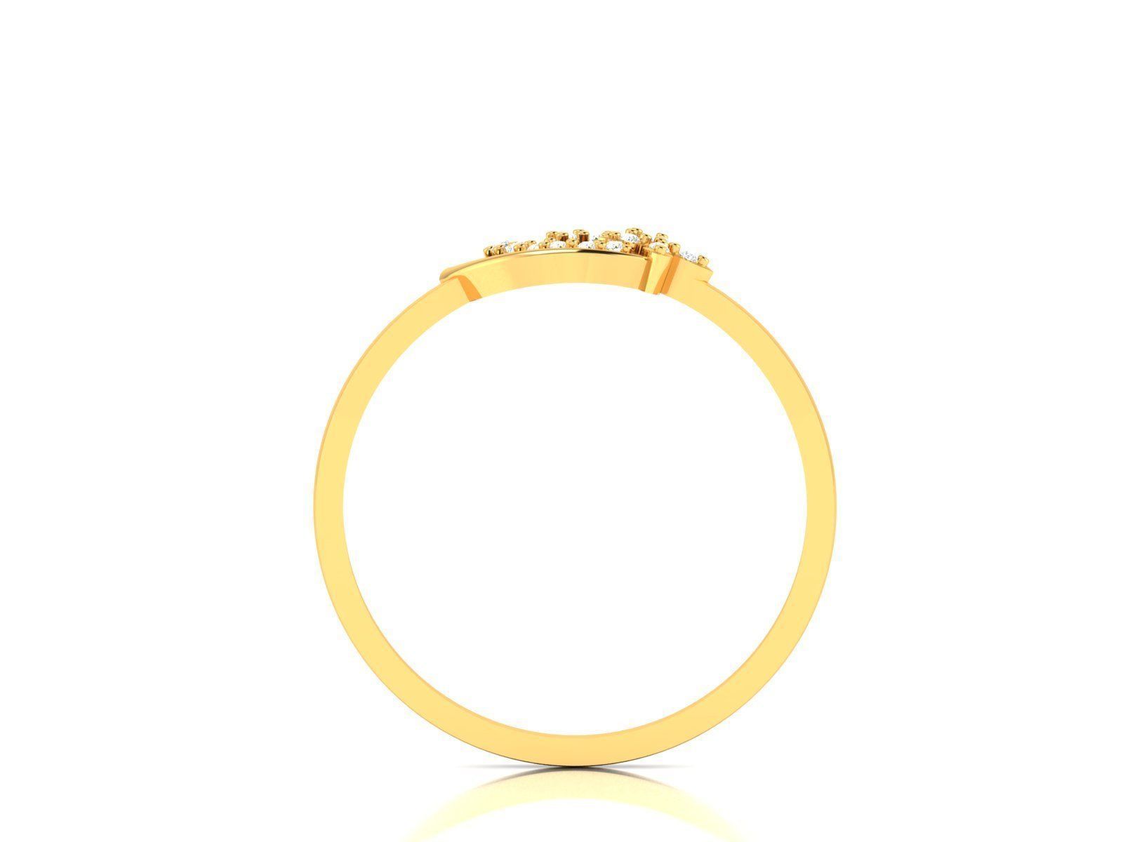 Diamond Ring For Women 3d Print Model 3D print model_8