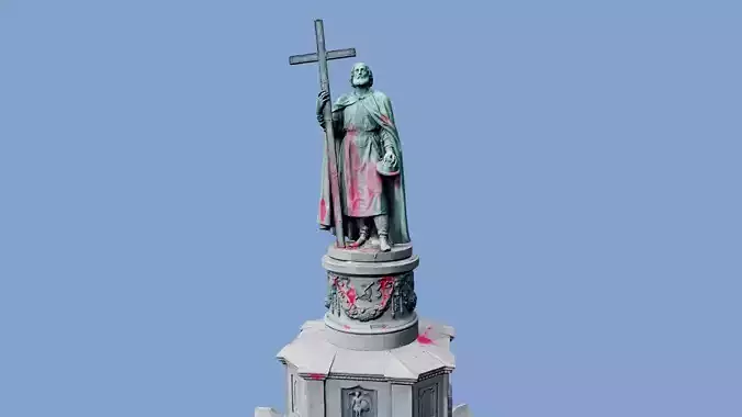 3D model - The Volodymyr Monument - Kyiv Ukraine - usdz gltf obj