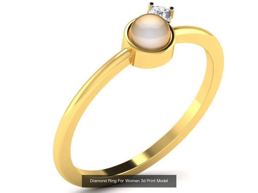Diamond Rings Collection For Women 3d Print Model _63
