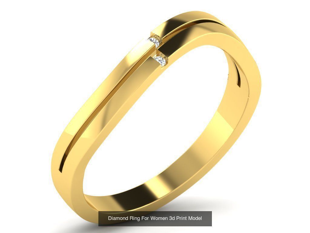 Diamond Rings Collection For Women 3d Print Model _56