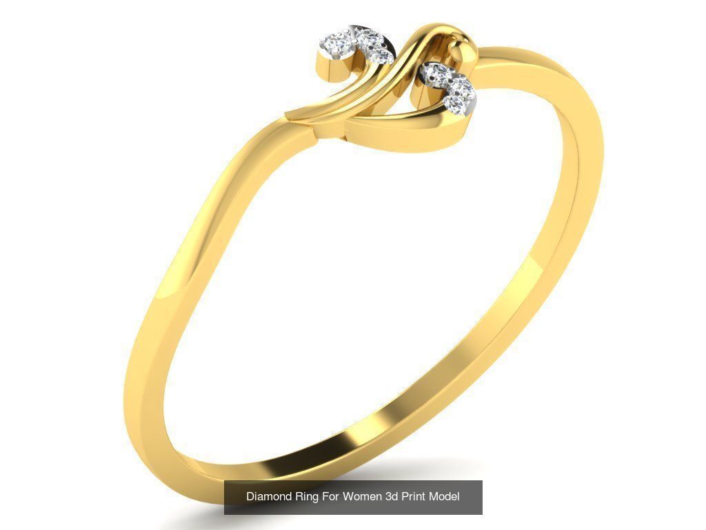 Diamond Rings Collection For Women 3d Print Model _115