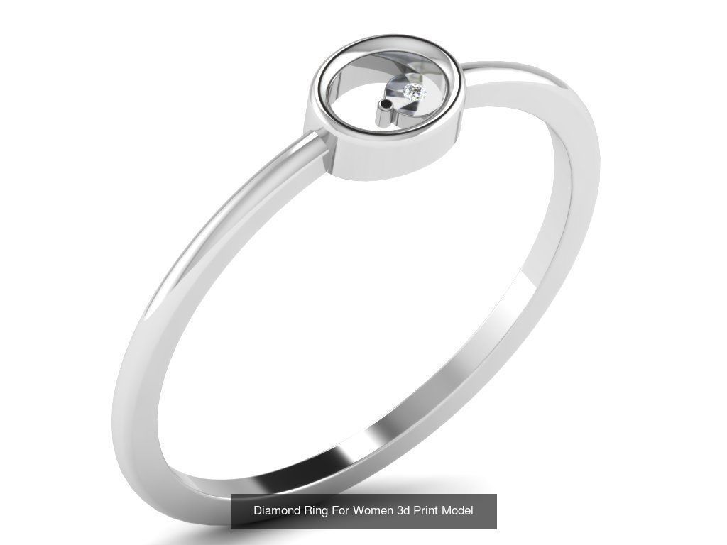 Diamond Rings Collection For Women 3d Print Model _82