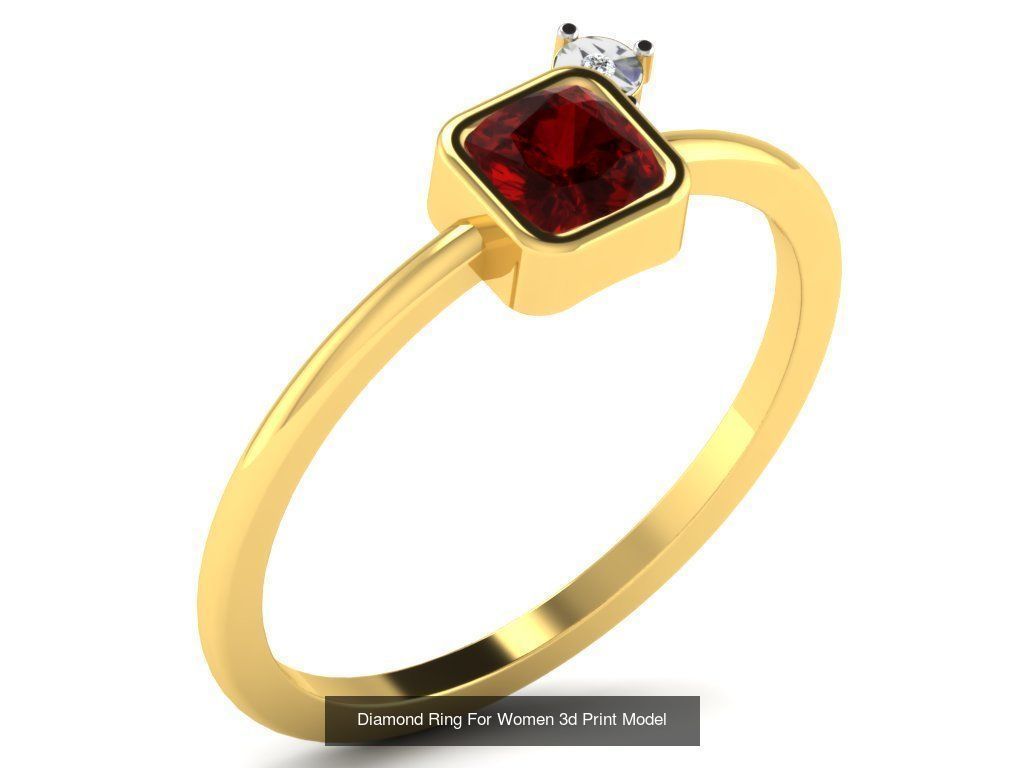 Diamond Rings Collection For Women 3d Print Model _65