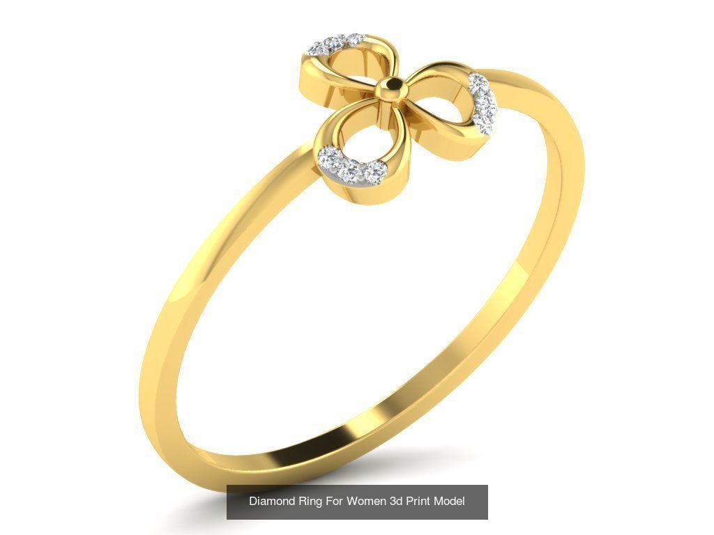 Diamond Rings Collection For Women 3d Print Model _114