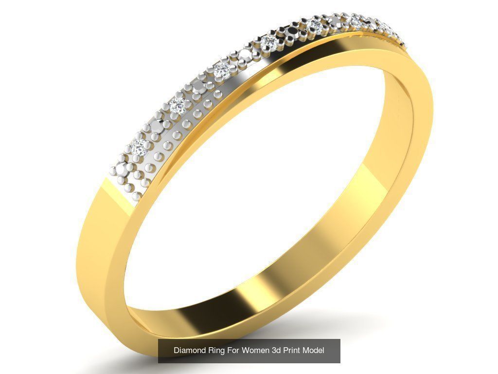 Diamond Rings Collection For Women 3d Print Model _50