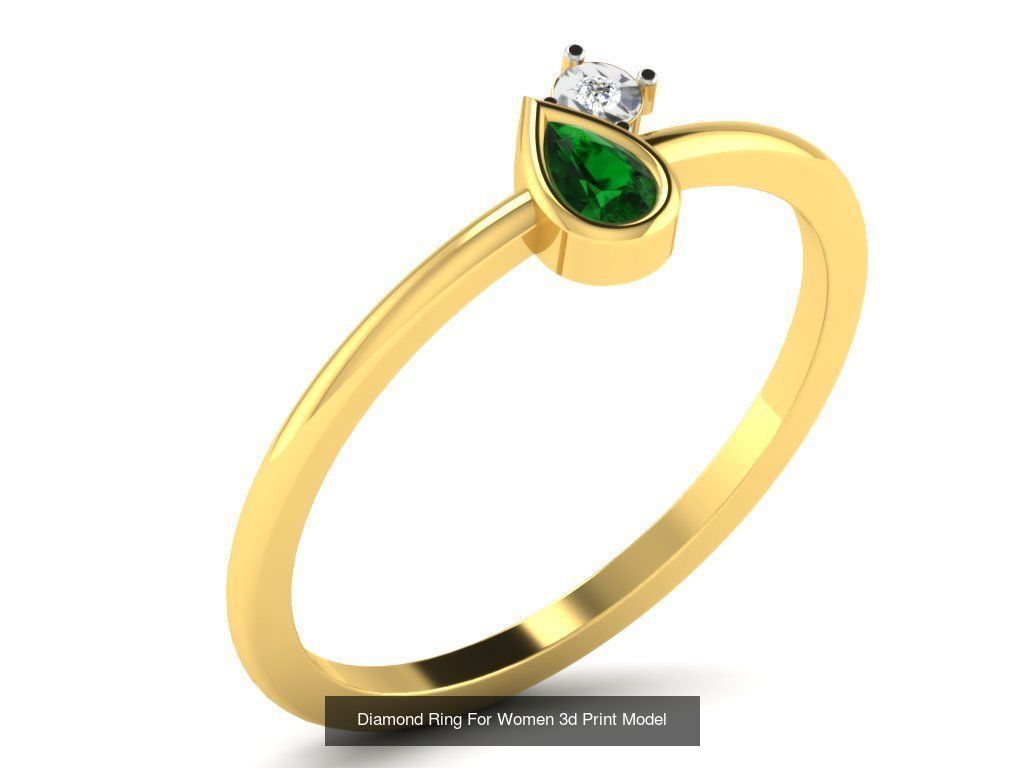 Diamond Rings Collection For Women 3d Print Model _66