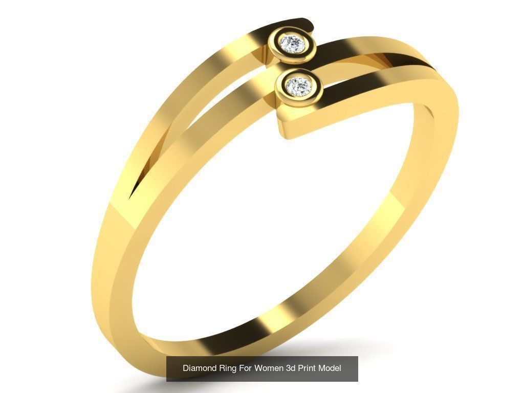 Diamond Rings Collection For Women 3d Print Model _54