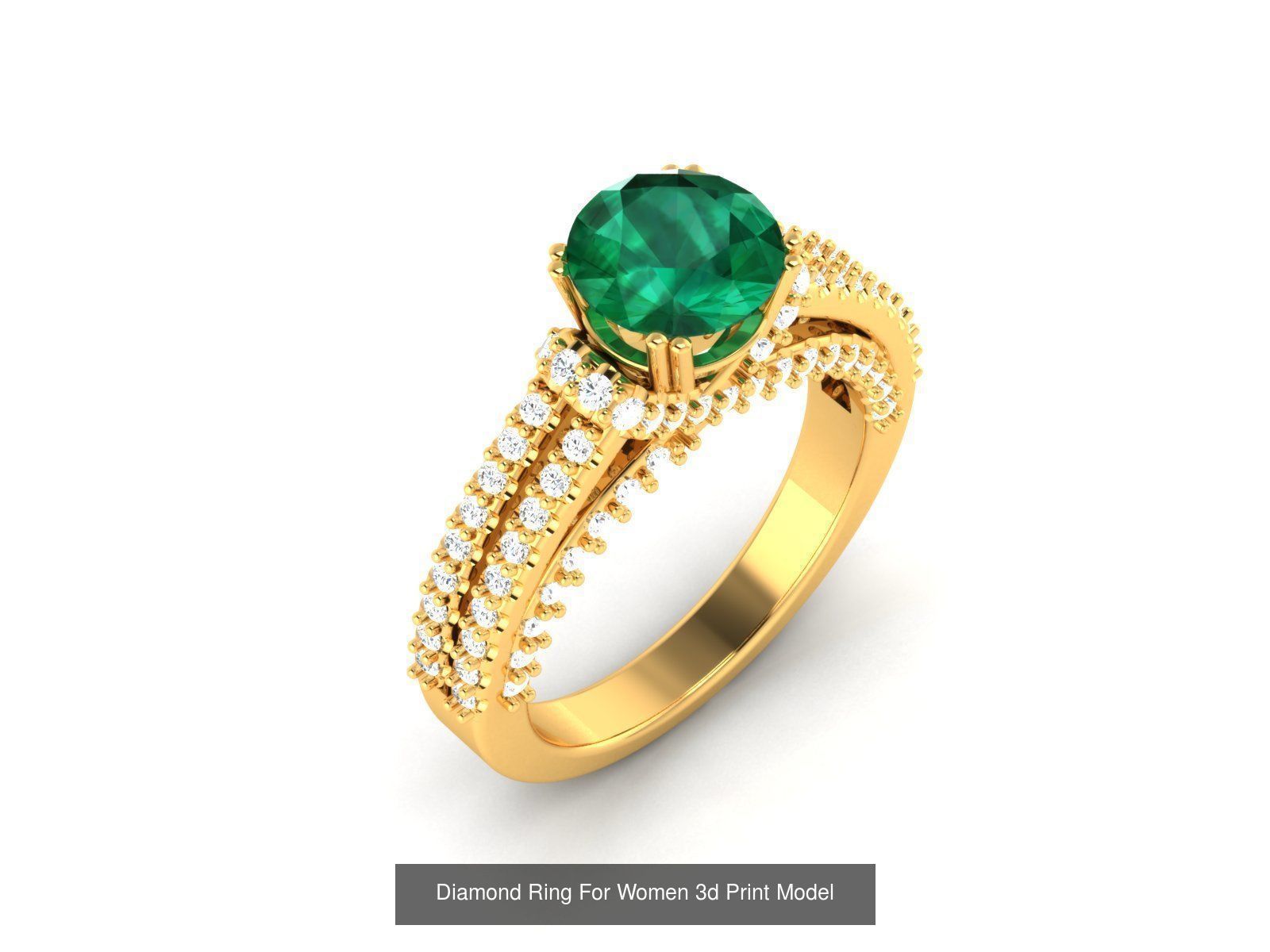 Diamond Rings Collection For Women 3d Print Model _18