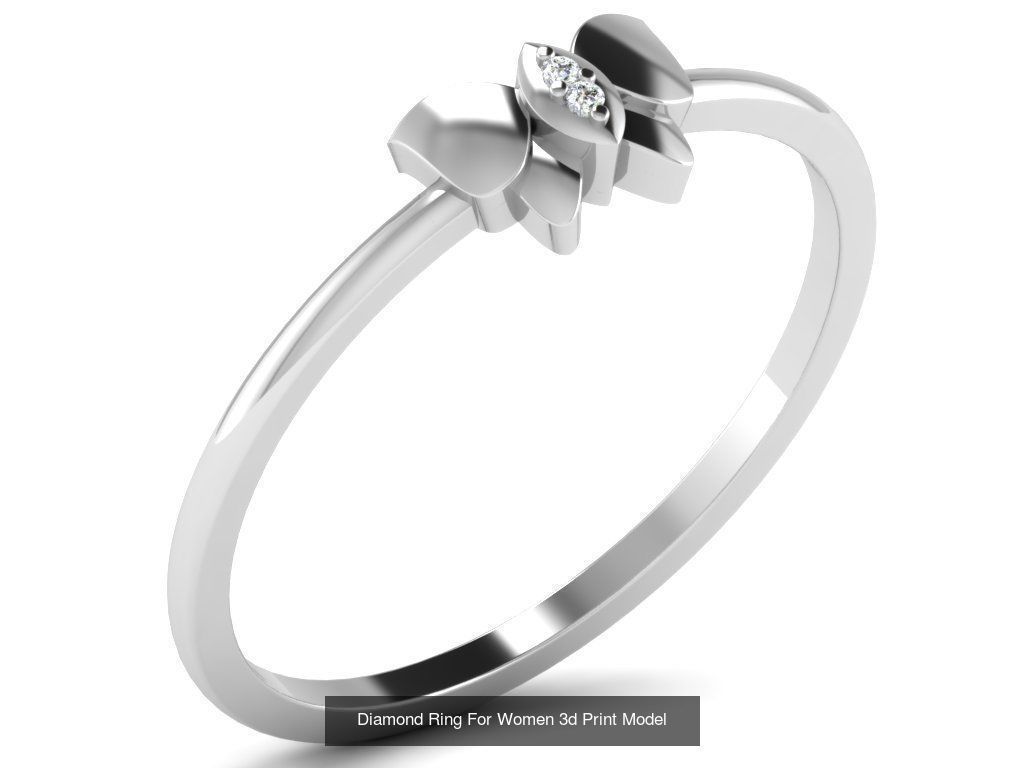 Diamond Rings Collection For Women 3d Print Model _87