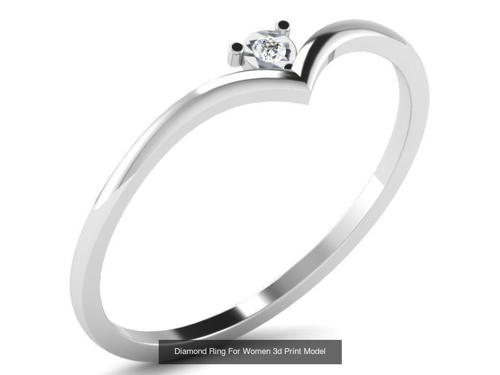 Diamond Rings Collection For Women 3d Print Model _94