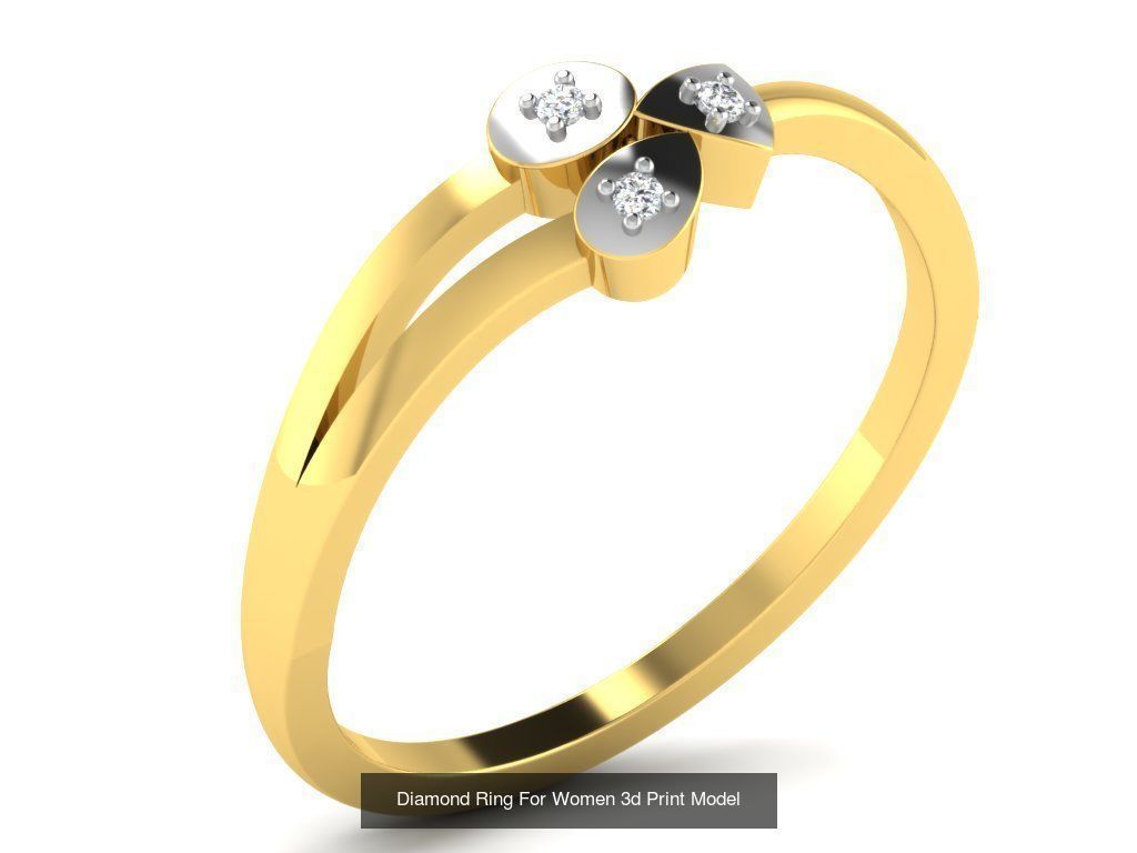 Diamond Rings Collection For Women 3d Print Model _58