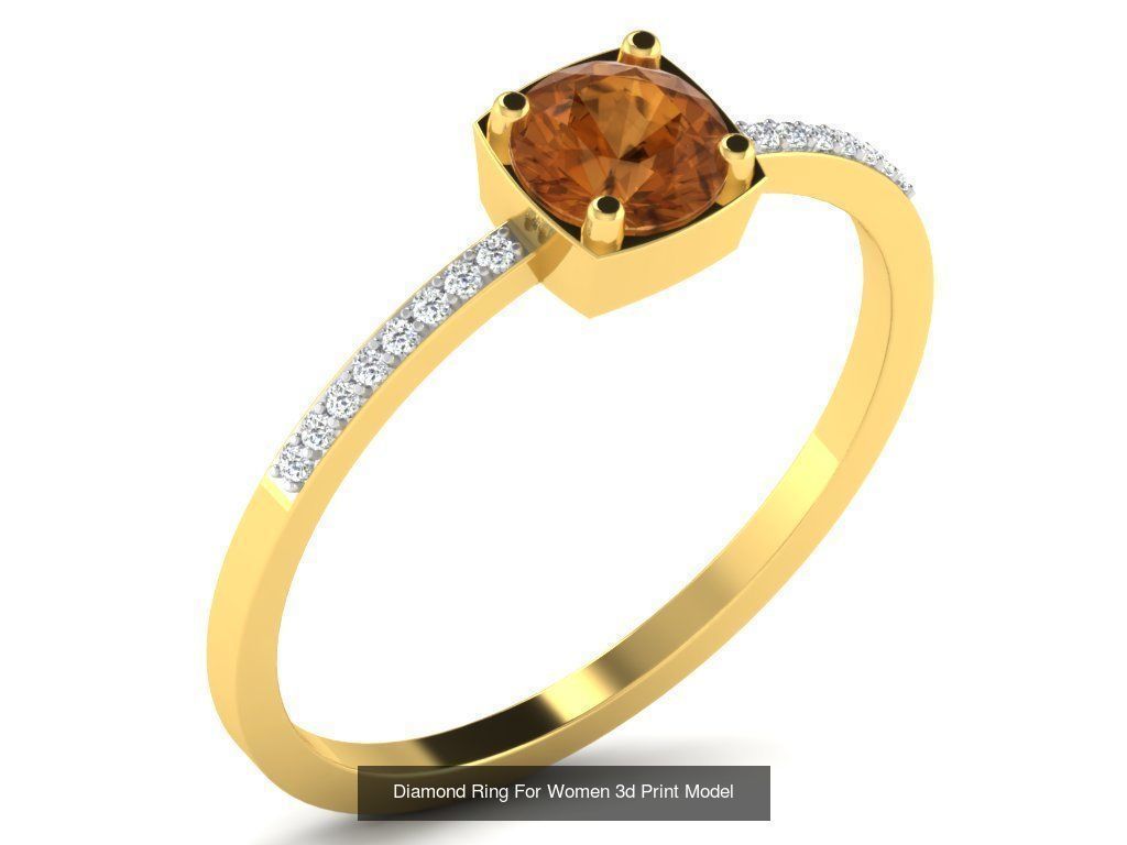 Diamond Rings Collection For Women 3d Print Model _67