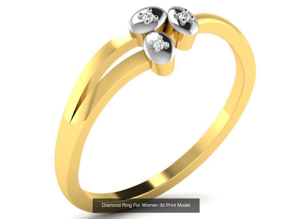 Diamond Rings Collection For Women 3d Print Model _57
