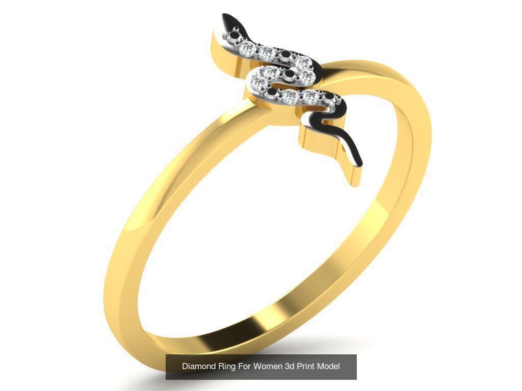 Diamond Rings Collection For Women 3d Print Model _44
