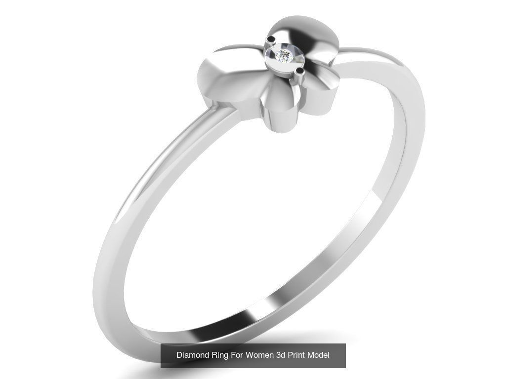 Diamond Rings Collection For Women 3d Print Model _83