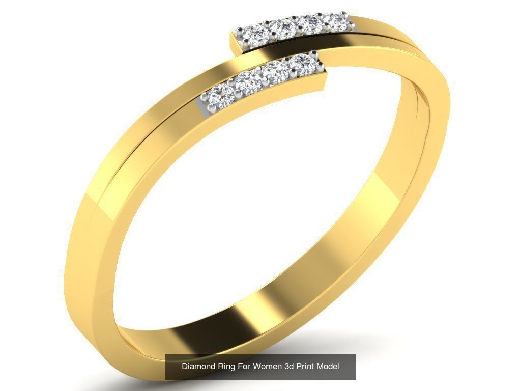 Diamond Rings Collection For Women 3d Print Model _53