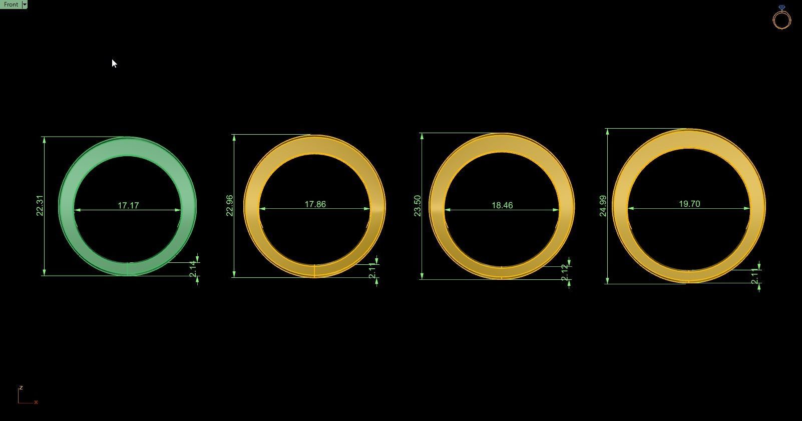 Band Ring 127 3D print model_5